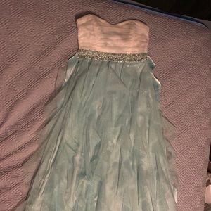 Sparkly Beaded Teal Dress